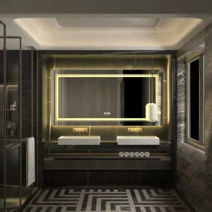 Miroir LED Salle de Bain Double Vasque 140x70 cm