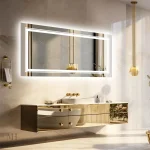 Miroir anti-buée avec éclairage LED intégré