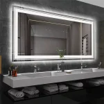 Miroir de salle de bain 140x70 cm design moderne
