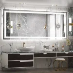 Miroir double vasque avec éclairage LED