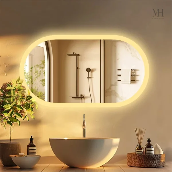 miroir-salle-de-bain-haut-de-gamme-1 Miroir salle de bain haut de gamme avec éclairage LED