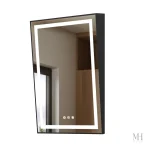 Miroir salle de bain avec éclairage LED et fonction antibuée