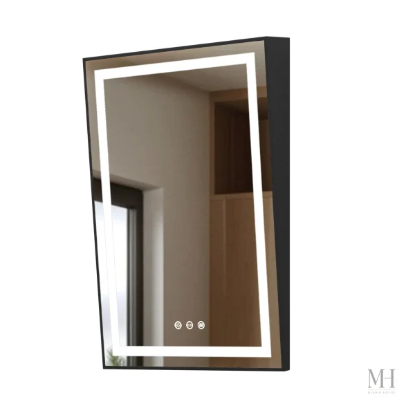 Miroir salle de bain avec éclairage LED et fonction antibuée
