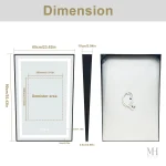 Miroir lumineux antibuée pour une utilisation dans la salle de bain