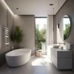 Miroir Rond Lumineux 100 cm Anti-Buée