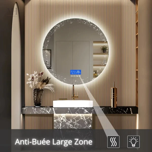 Miroir lumineux 100 cm pour un éclairage optimal