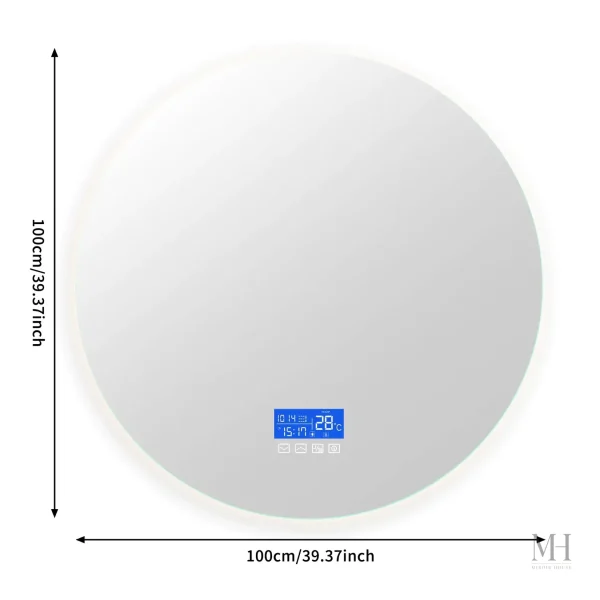 Miroir rond 100 cm pour une ambiance élégante
