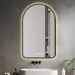Miroir design salle de bain avec éclairage pratique