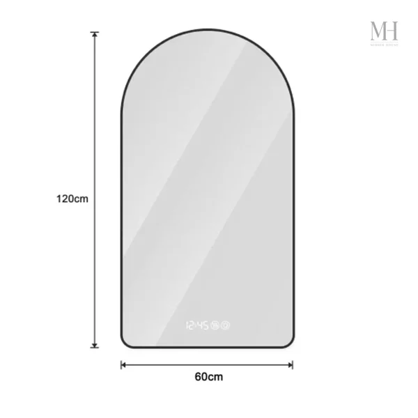 Miroir lumineux en arche pour un éclairage optimal