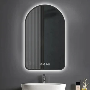 Design élégant de miroir salle de bain avec éclairage LED