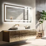 Miroir LED Antibuée pour Salle de Bain