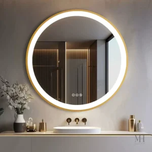 Miroir Salle de Bain LED 80 cm Lumineux Anti-Buée