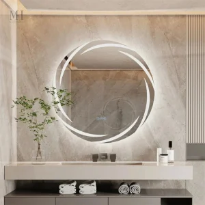 Miroir rond lumineux 60 cm avec LED anti-buée