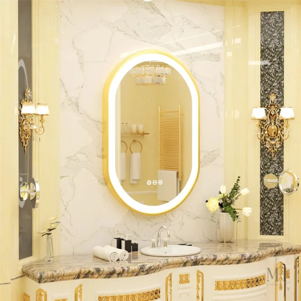 Miroir Ovale Antibuée pour un Confort Optimal