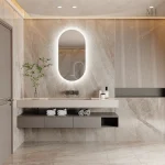 Miroir LED Salle de Bain Rectangulaire Antibuée