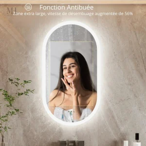 Miroir Arrondi Design avec Éclairage LED