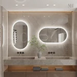 Miroir LED Antibuée Rectangulaire pour Salle de Bain