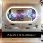 Miroir salle de bain 2026, style rétro et éclairé