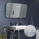 Grand miroir pour salle de bain au design épuré