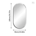Miroir simple, 100x50 cm, parfait pour un espace contemporain
