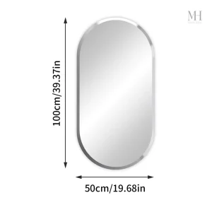 Miroir simple, 100x50 cm, parfait pour un espace contemporain