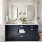 Grand miroir salle de bain, esthétique et pratique 100x50 cm