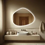 Miroir lumineux 120 cm style moderne pour déco salle de bain