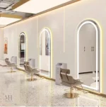 Miroir sur pied LED Arche Doré 70x170 cm