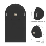 Accessoire de décoration moderne, miroir avec horloge