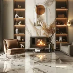 Miroir avec horloge, ajout esthétique pour votre espace