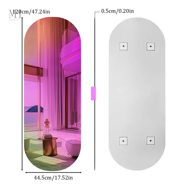 Miroir salon moderne, ajout de style et de lumière