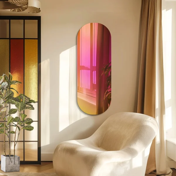 Accessoire déco tendance : miroir aux reflets arc-en-ciel