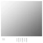 Miroir rectangulaire mural 70x50 cm sans cadre