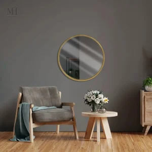Miroir rond design épuré pour une décoration moderne