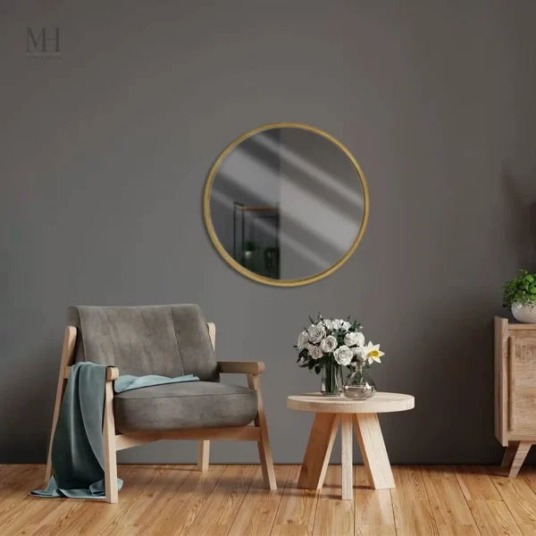 Miroir rond design épuré pour une décoration moderne