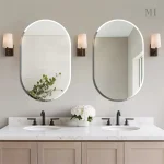 Miroir Simple Salle de Bain au Fini Élégant