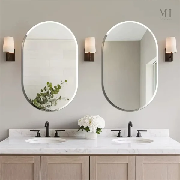 Miroir Simple Salle de Bain au Fini Élégant