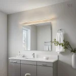 Miroir fonctionnel pour salle de bain, dimensions 45x60 cm