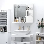 Miroir Simple Salle de Bain 50x60 avec étagères