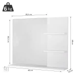 Miroir de salle de bain pratique et sobre