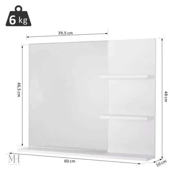 Miroir de salle de bain pratique et sobre