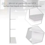 Miroir design minimaliste pour salle de bain