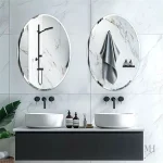 Miroir de salle de bain 50x70 cm, design sobre