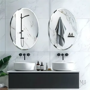 Miroir de salle de bain 50x70 cm, design sobre
