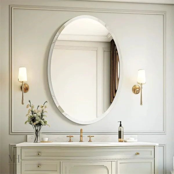 Miroir pratique 50x70 cm, idéal pour petits espaces