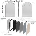 Miroir élégant, design simple pour salle de bain