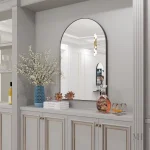 Miroir de salle de bain, forme arquée et moderne