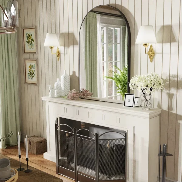 Miroir élégant, parfait pour une salle de bain contemporaine