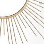 Miroir doré rond 60 cm pour une décoration élégante
