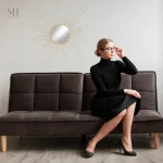 Miroir mural 60 cm, design rayonnant et sophistiqué